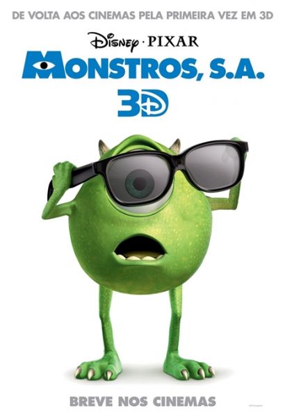 Pôster Pequeno do Filme MONSTROS S.A. 3D / VERSÃO 1