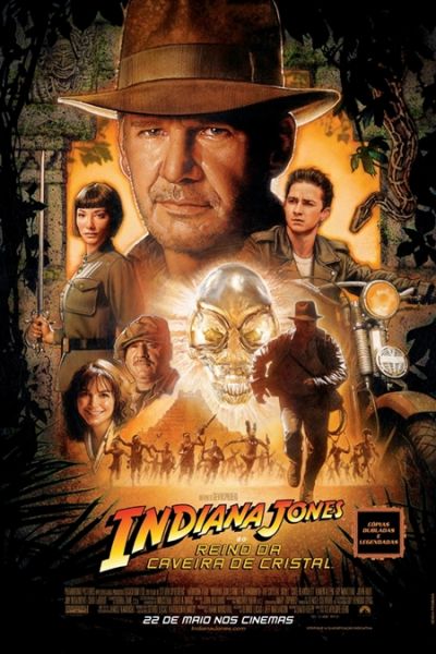 Pôster Pequeno do Filme INDIANA JONES E O REINO DA CAVEIRA DE CRISTAL / VERSÃO 4.1