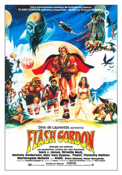 Pôster Pequeno do Filme FLASH GORDON 1980 / VERSÃO 3