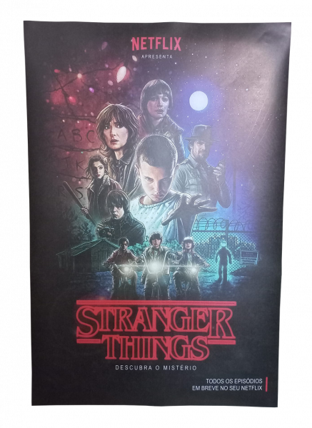 Pôster Grande da Série NetFlix STRANGER THINGS / VERSÃO 2