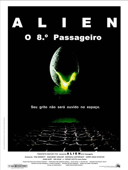 Pôster Pequeno do Filme ALIEN : O 8.º Passageiro / VERSÃO 2.2