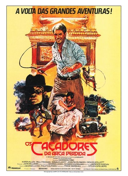 Pôster Pequeno do Filme OS CAÇADORES DA ARCA PERDIDA (Indiana Jones) / VERSÃO 3.1