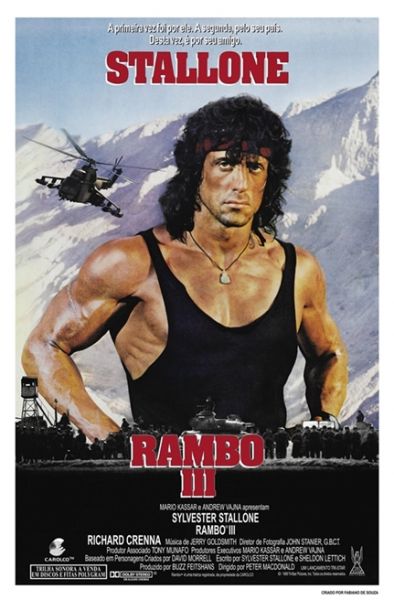 Pôster Pequeno do Filme RAMBO 3 / VERSÃO 3