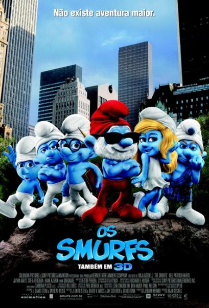 Pôster Pequeno do Filme OS SMURFS / VERSÃO 3