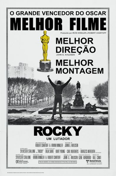 Pôster Pequeno do Filme ROCKY : Um Lutador / Versão 3.3